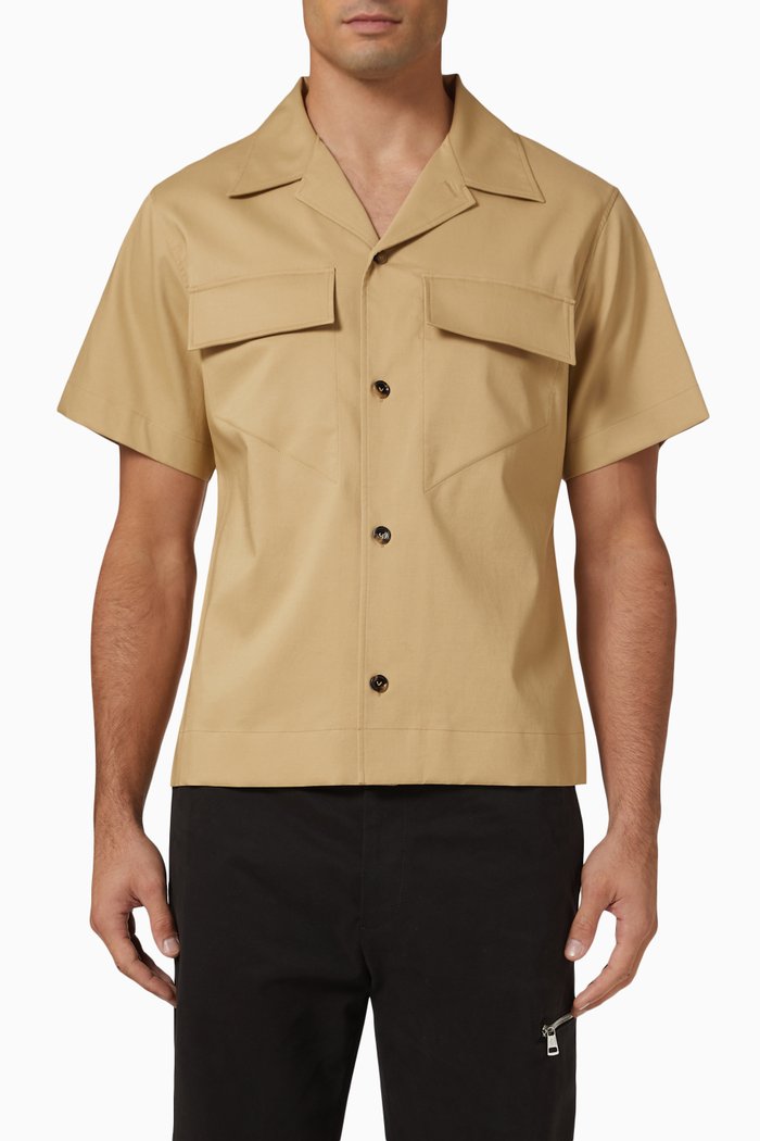Shirt in Cotton, Grey