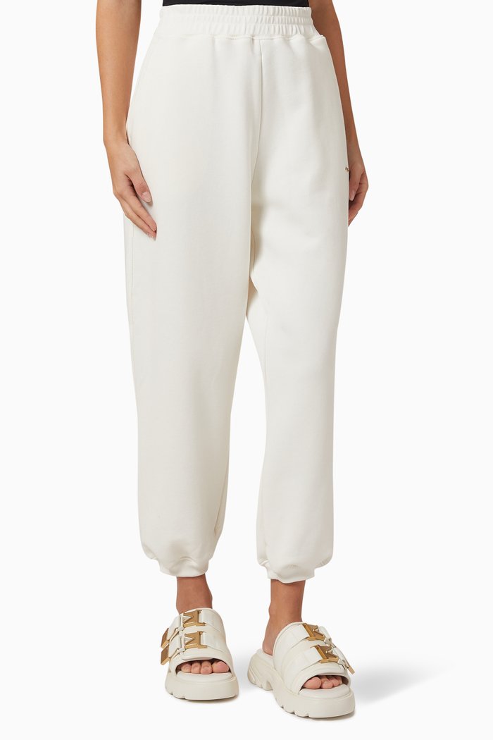 

Relaxed Sweatpants in Compact French-terry, White