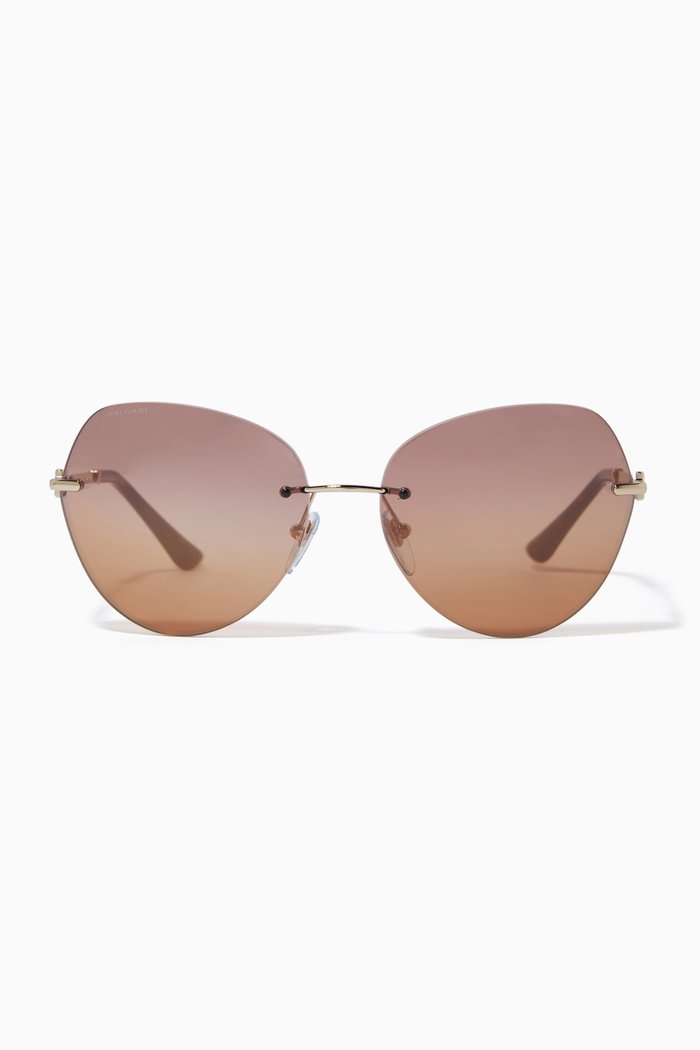 

Aviator Sunglasses in Metal, Gold