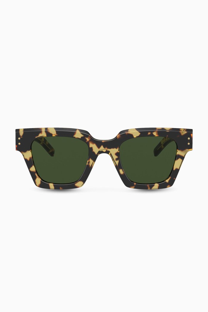 

Square Sunglasses in Acetate, Yellow