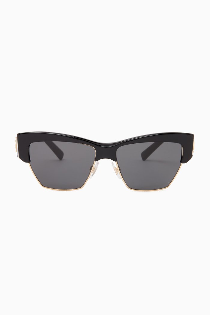 

DG Retro Frame Sunglasses, Black