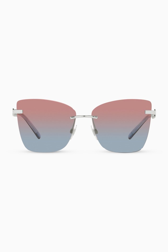 

59 Dolce E Gabbana Butterfly Sunglasses in Metal, Silver