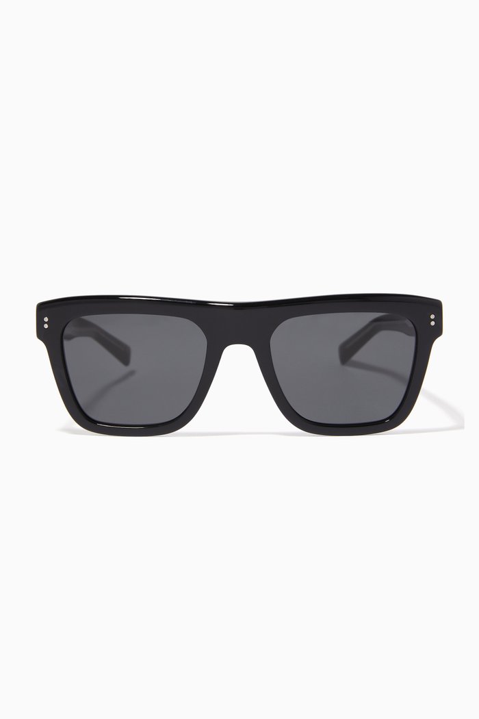 

Square Sunglasses in Acetate, Black
