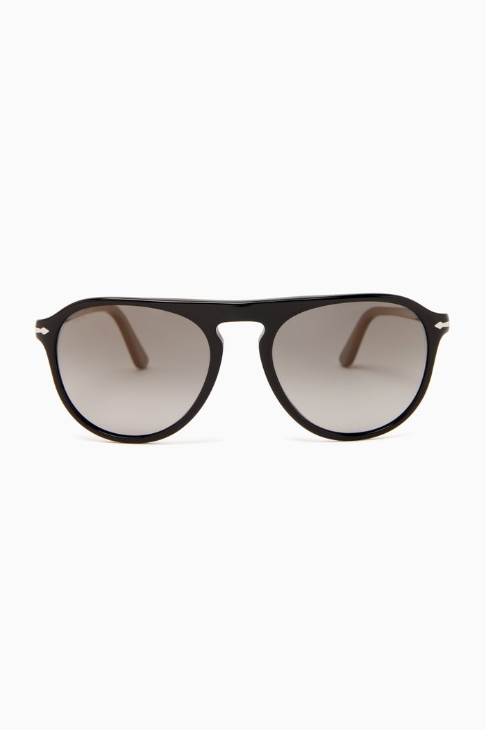 

Pilot Sunglasses in Acetate, Black