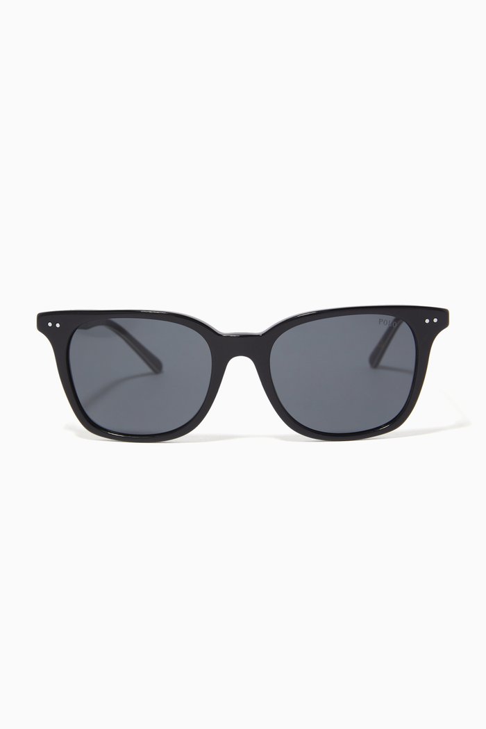 

Square Sunglasses in Acetate, Black