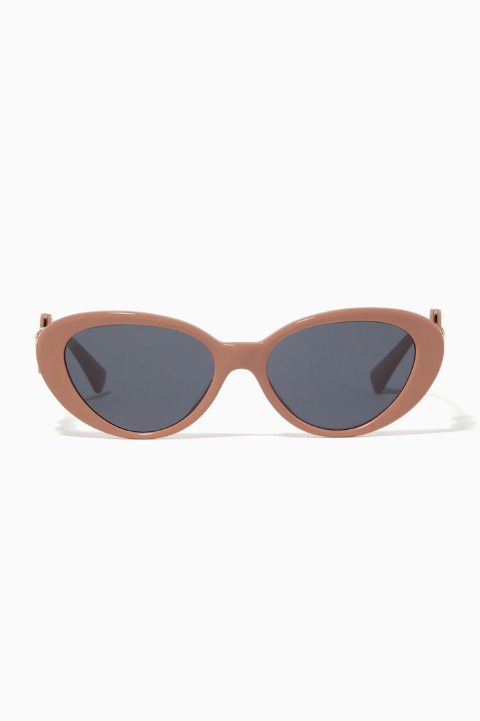 

Double Medusa Cat-eye Sunglasses in Acetate, Neutral