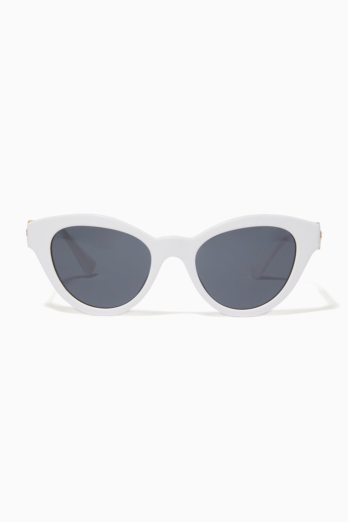 

Charm Medusa Sunglasses in Acetate, White