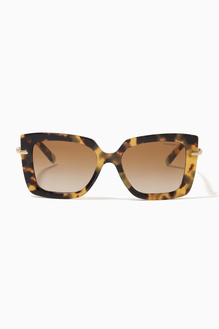 

Havana Square Sunglasses in Acetate, Brown