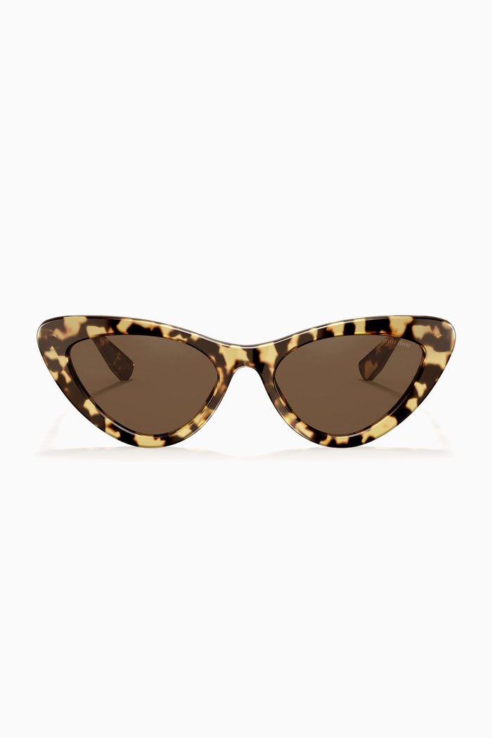 

Cat Eye Sunglasses in Acetate, Brown