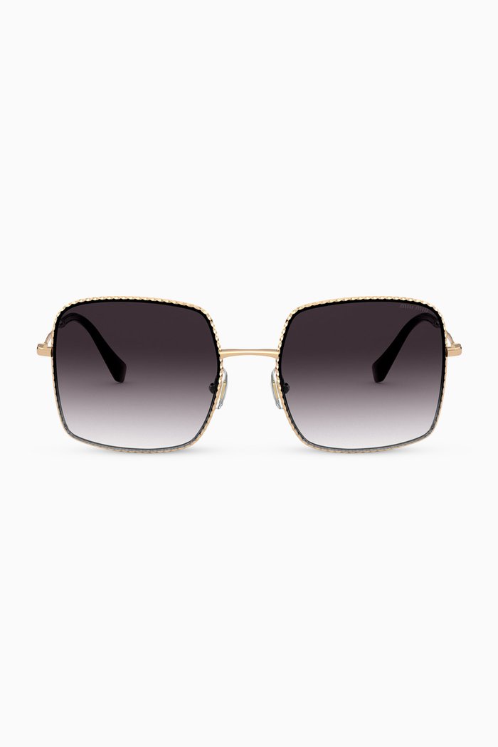 

Square Sunglasses in Metal, Gold