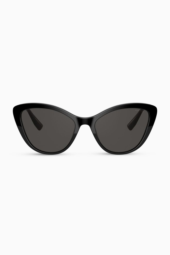 

Cat Eye Sunglasses in Acetate, Black