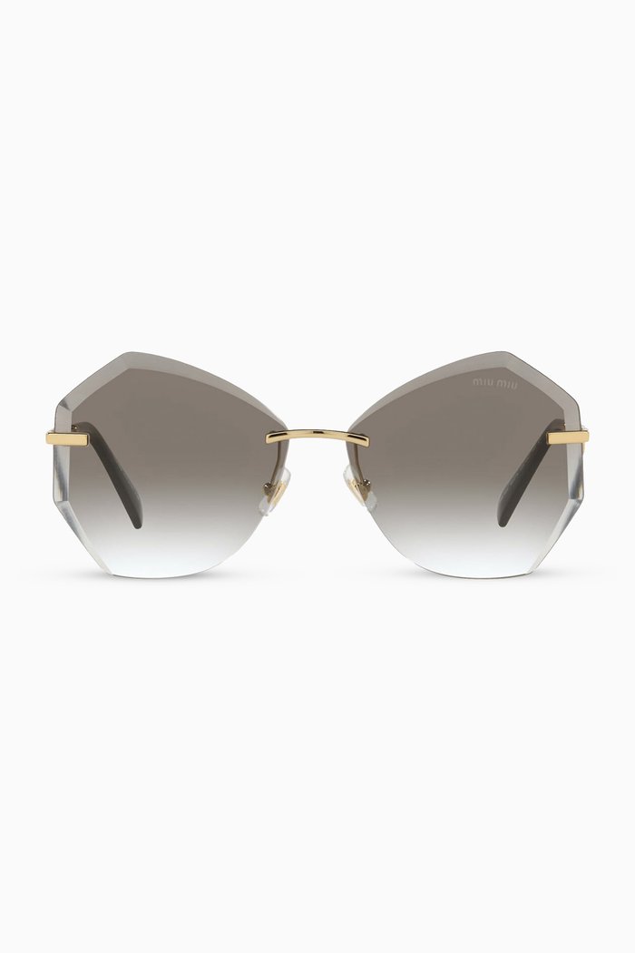 

Oversized Sunglasses, Gold
