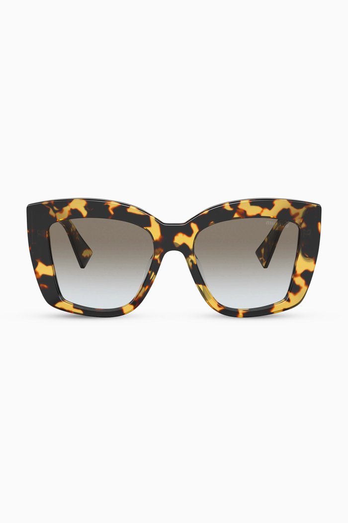 

Oversized Sunglasses in Acetate, Brown