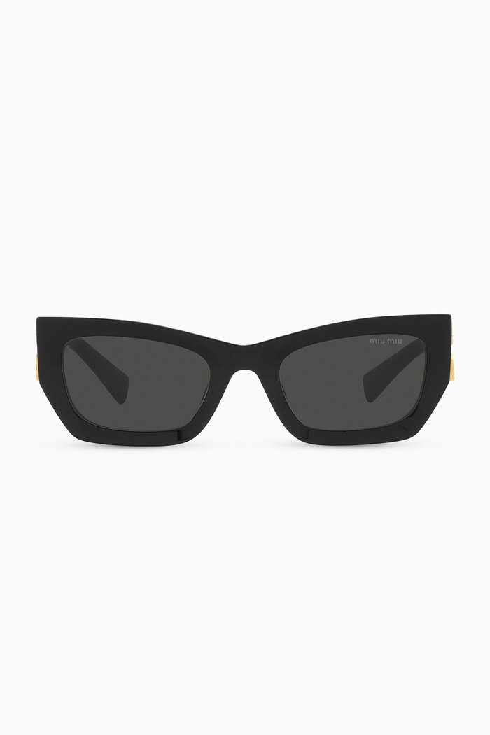

Rectangle Sunglasses in Acetate, Black