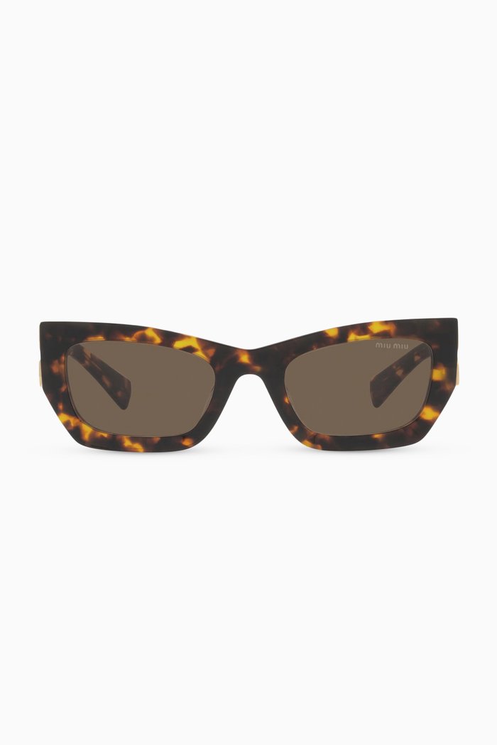 

Rectangle Sunglasses in Acetate, Brown