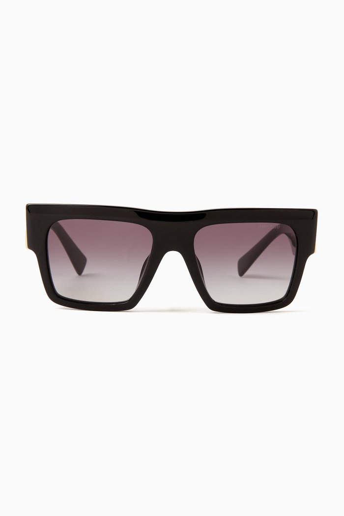 

55 Oversized Sunglasses in Acetate, Black
