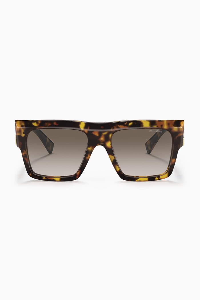

Oversized Sunglasses in Acetate, Brown