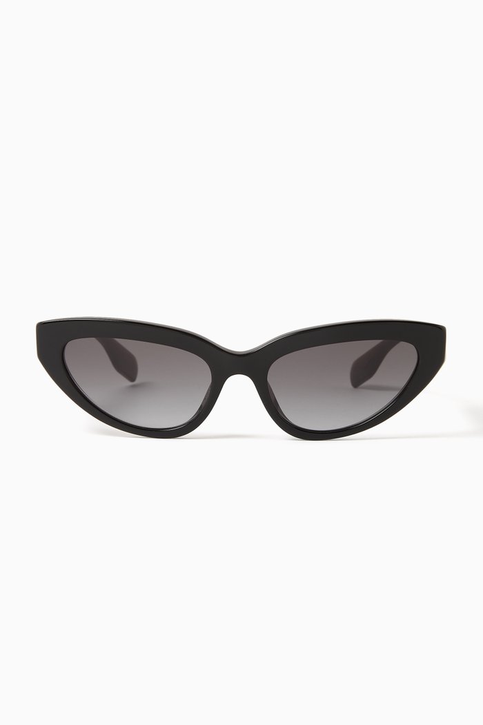 

Cat Eye Sunglasses in Acetate, Black