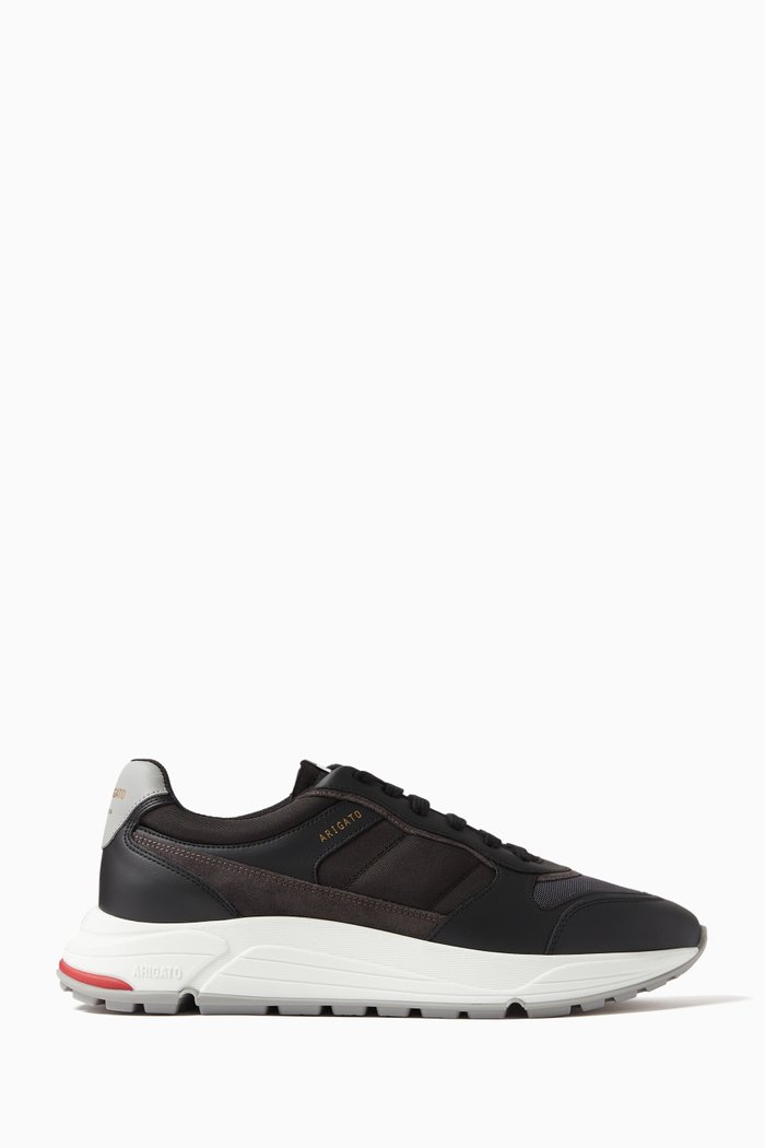 

Rush Low Top Sneakers in Leather, Black