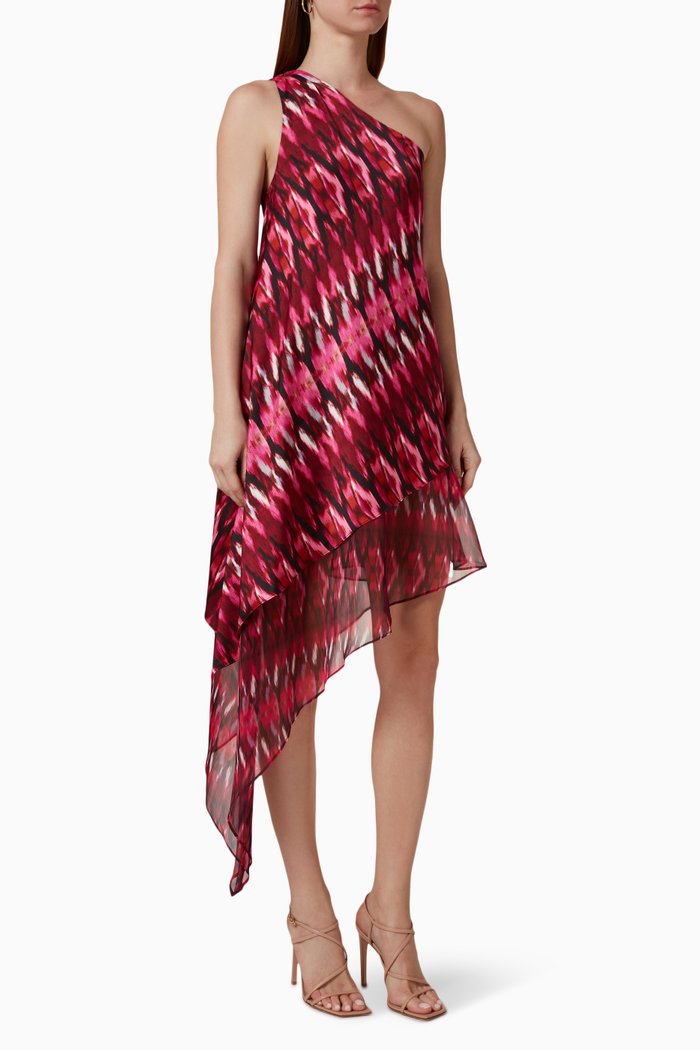 

Yasmin Dress in Chiffon, Pink