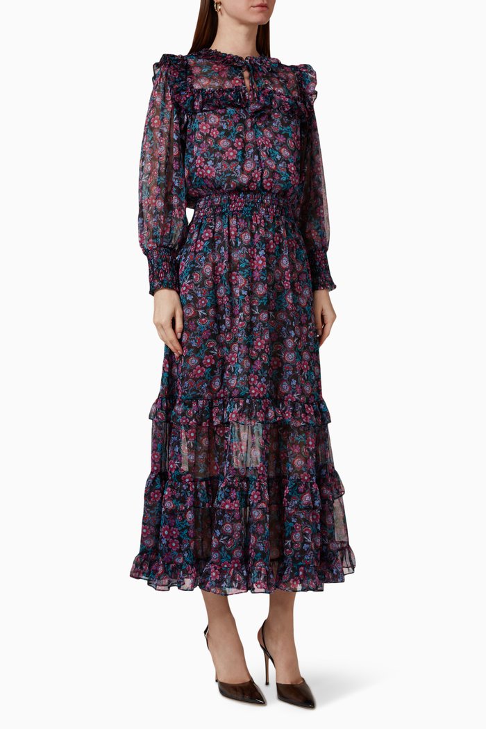 

Virginie Dress in Chiffon, Black