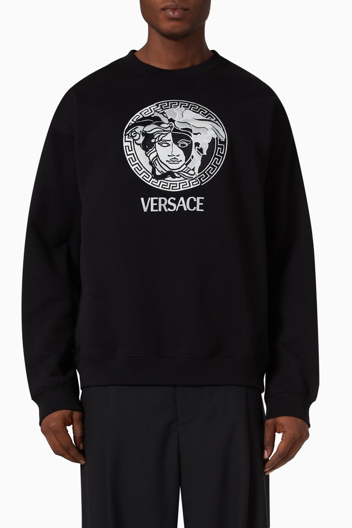 

Medusa Sweater in Cotton, Black