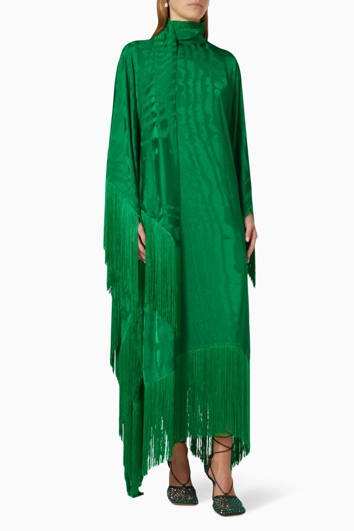 

Mrs Ross Kaftan Maxi Dress in Viscose, Green