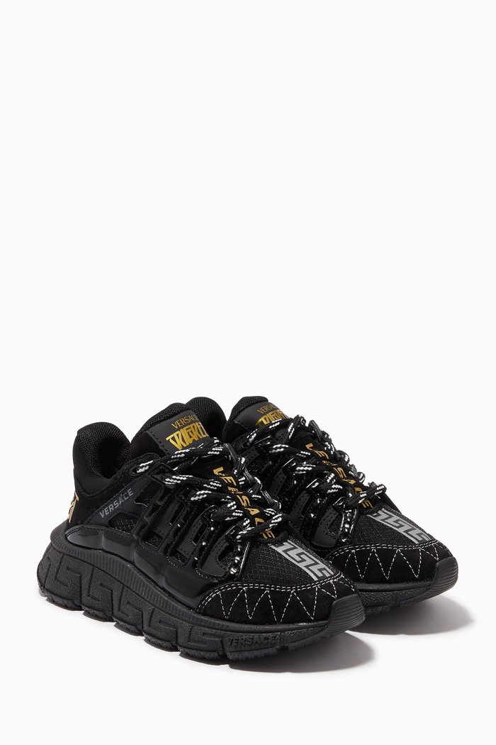 

Trigreca Sneakers in Nylon & Nubuck, Black