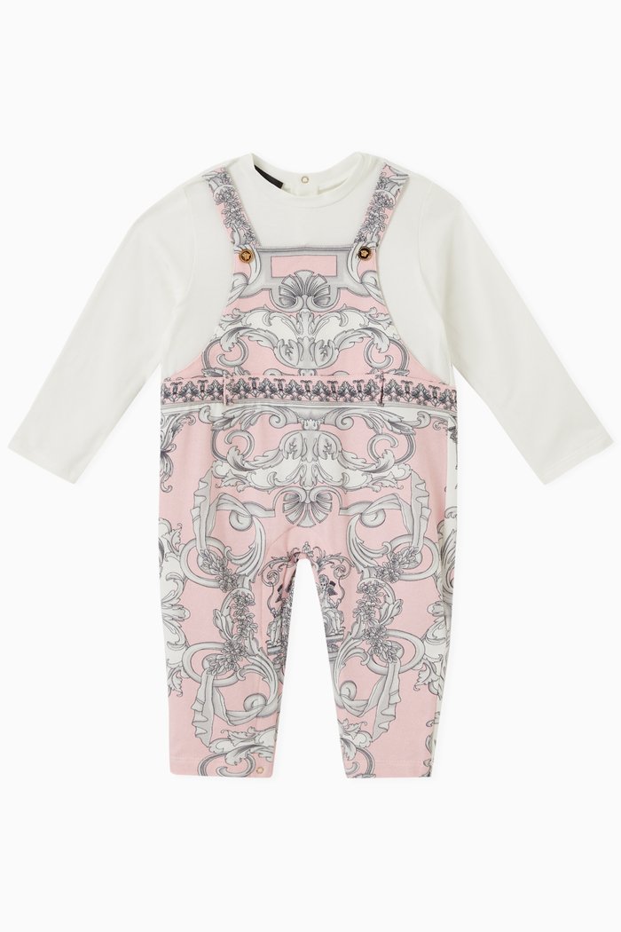 

Barocco Romper in Cotton, Pink
