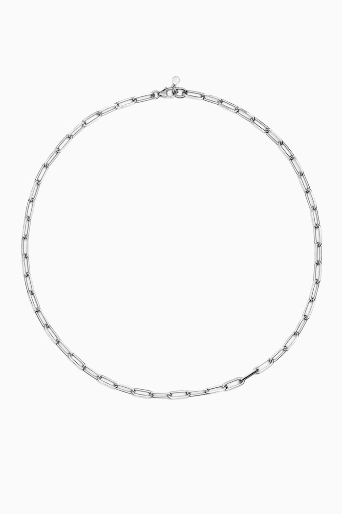 

Square Link Necklace in Sterling Silver