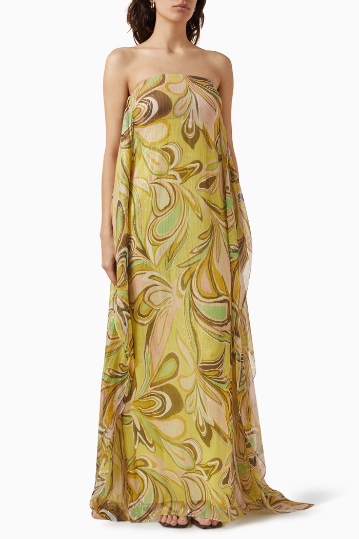 

Cami Dress in Silk, Yellow