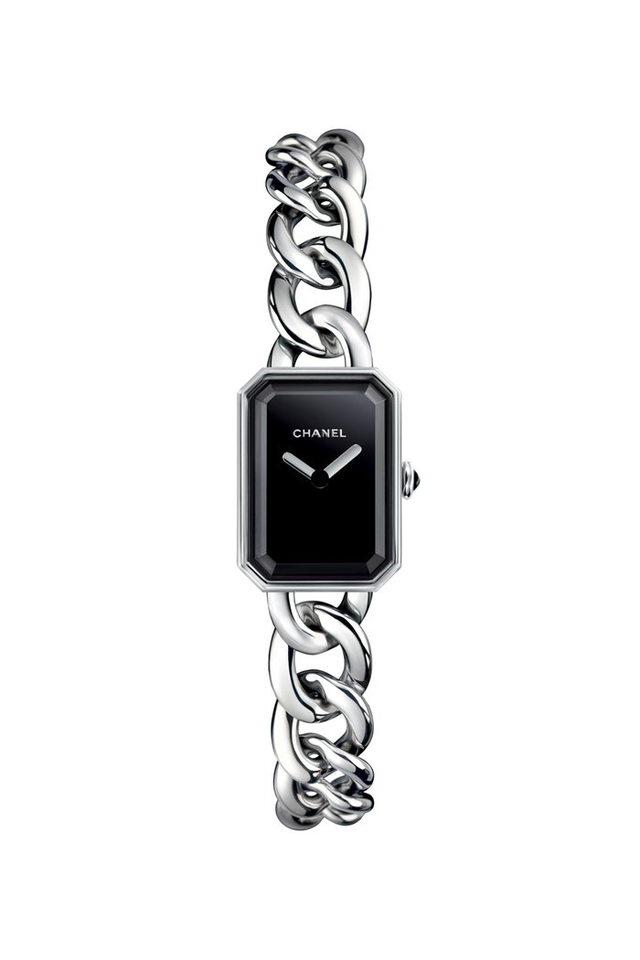 

Small version, steel, black-lacquered dial, Silver