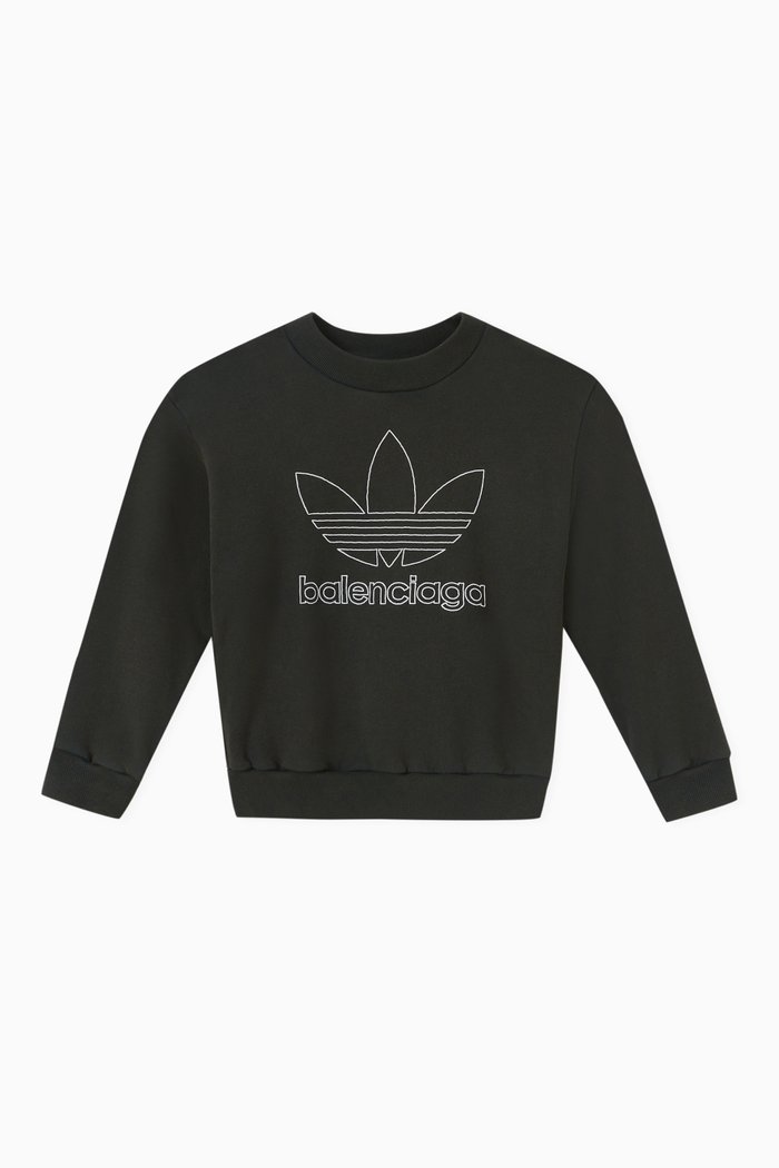 

x Adidas Crewweck Sweatshirt in Cotton Terry, Green