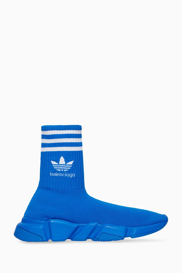 

x Adidas Speed Sneakers in Recycled-knit, Blue