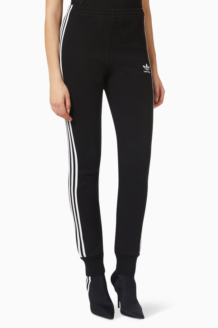 

x Adidas Loose Leggings in Cotton Jersey, Black
