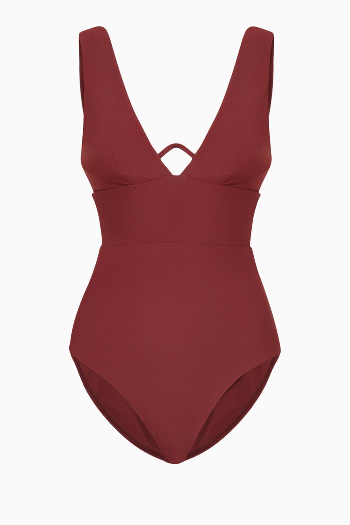 

Willow One-piece Swimsuit in Sculpteur® Fabric, Red