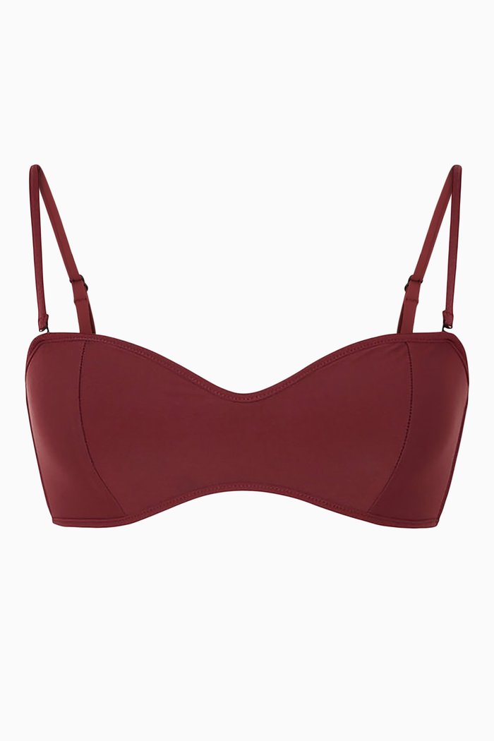 

Clara Bikini Top in Sculpteur® Fabric, Red