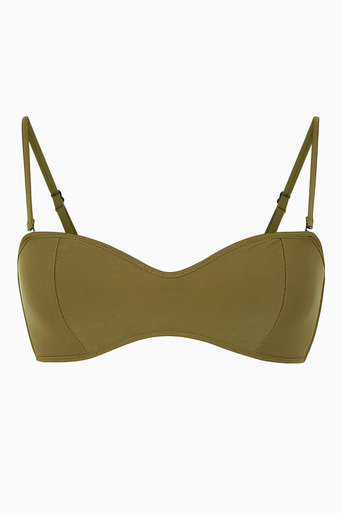 

Clara Bikini Top in Sculpteur® Fabric, Green