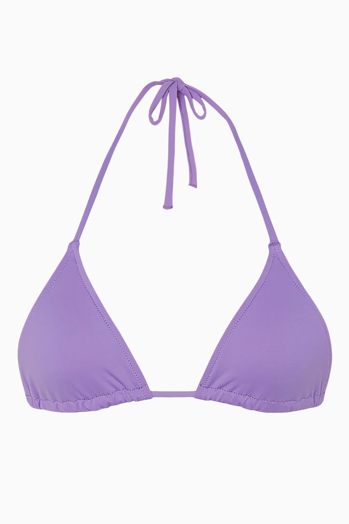 

Malia Triangle Bikini Top in Embodee™ Fabric, Purple