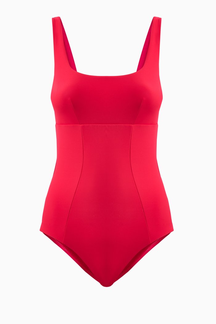 

Piper One-piece Swimsuit in Sculpteur® Fabric, Red