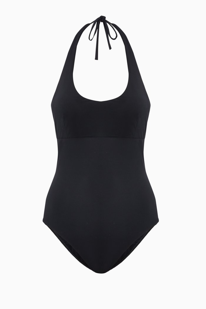 

Heidi One-piece Swimsuit in Sculpteur® Fabric, Black