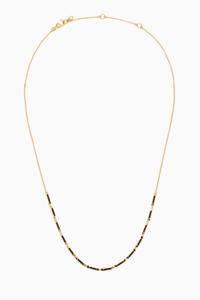 

Aubar Enamel Necklace in 18kt Gold Vermeil, Yellow