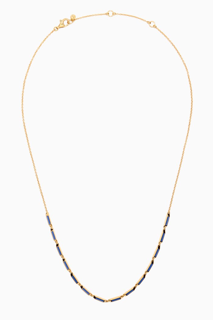 

Aubar Enamel Necklace in 18kt Gold Vermeil, Yellow