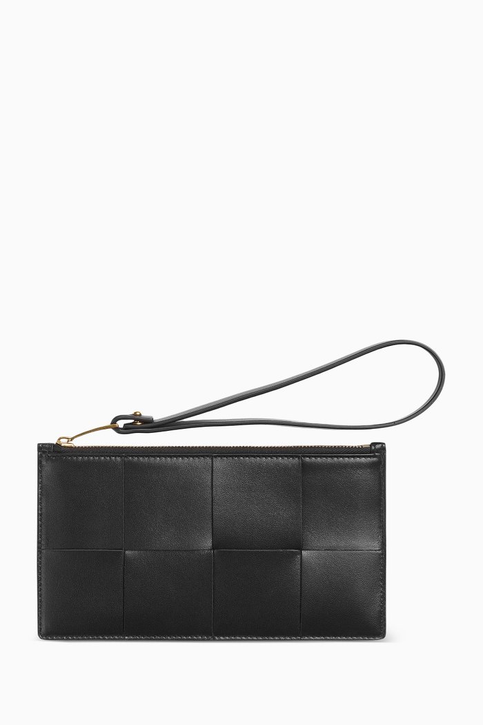 

Pouch in Intrecciato Nappa, Black