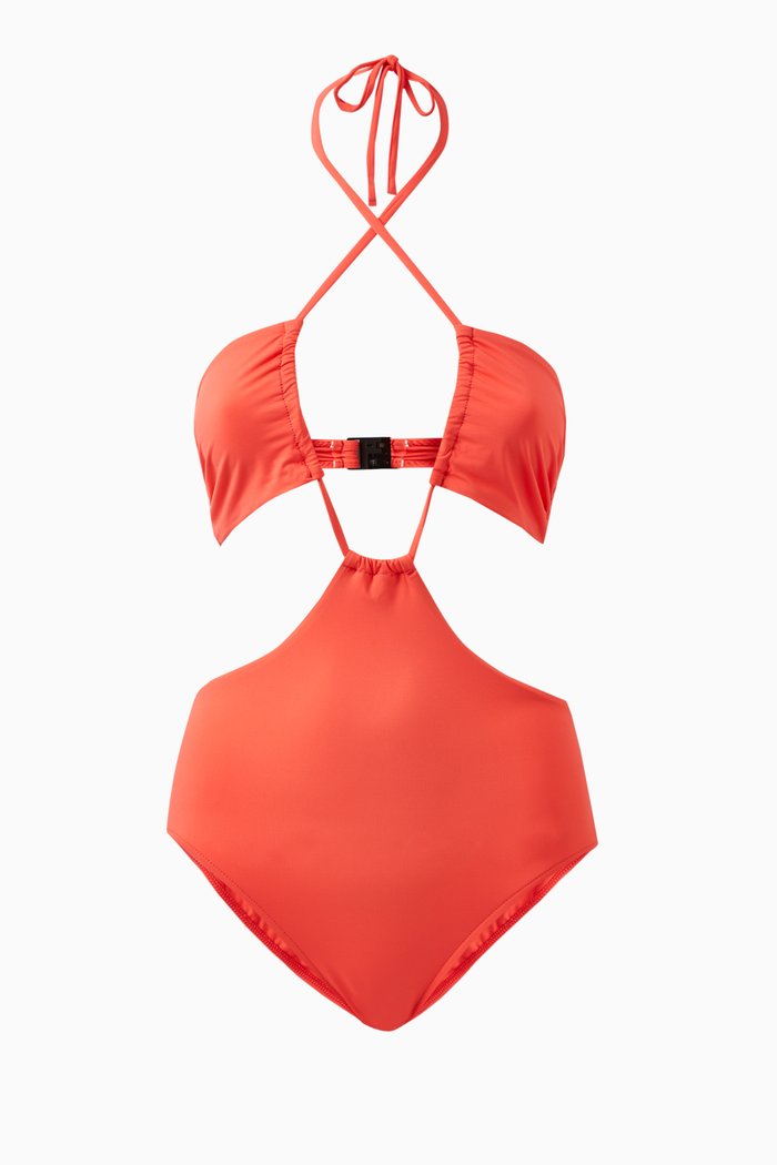 

Alex One-piece Swimsuit in Embodee™ Fabric, Orange