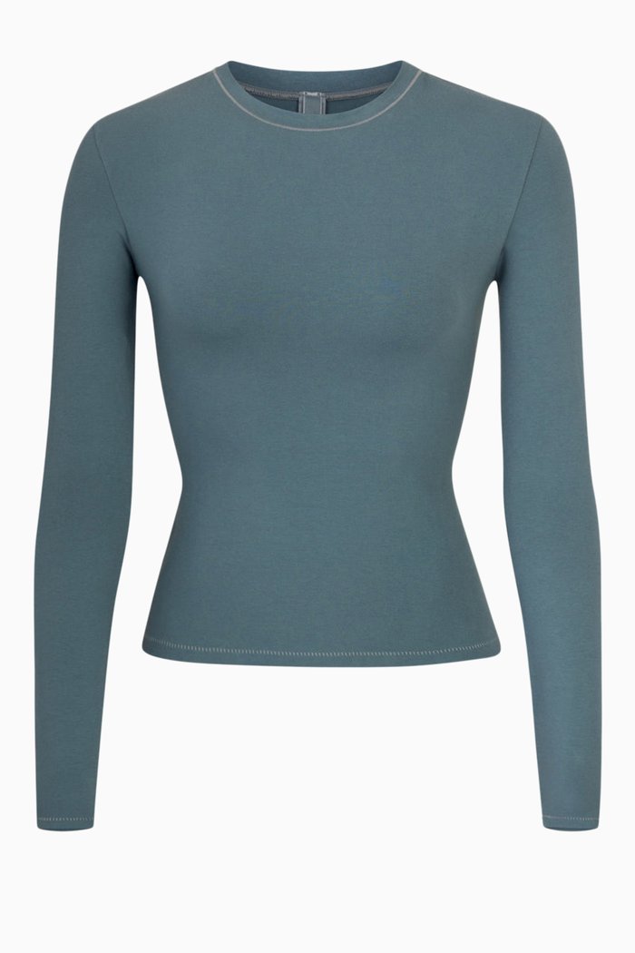

Fits Everybody Long Sleeve T-shirt in Cotton-jersey, Blue