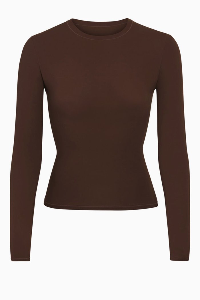 

Fits Everybody Long Sleeve T-shirt, Brown