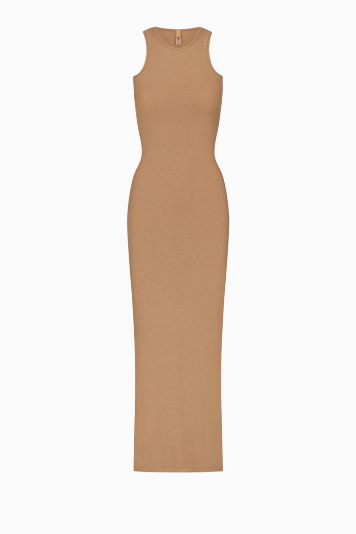 

Soft Lounge Shimmer Racerback Dress, Yellow