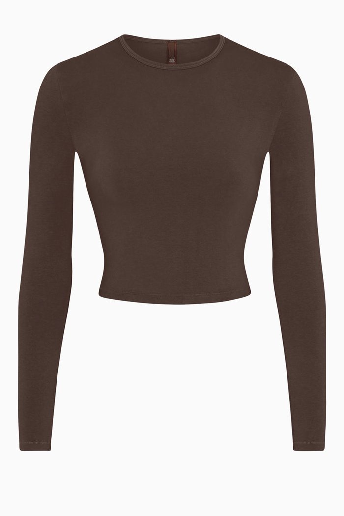 

New Vintage Long Sleeve T-shirt, Brown