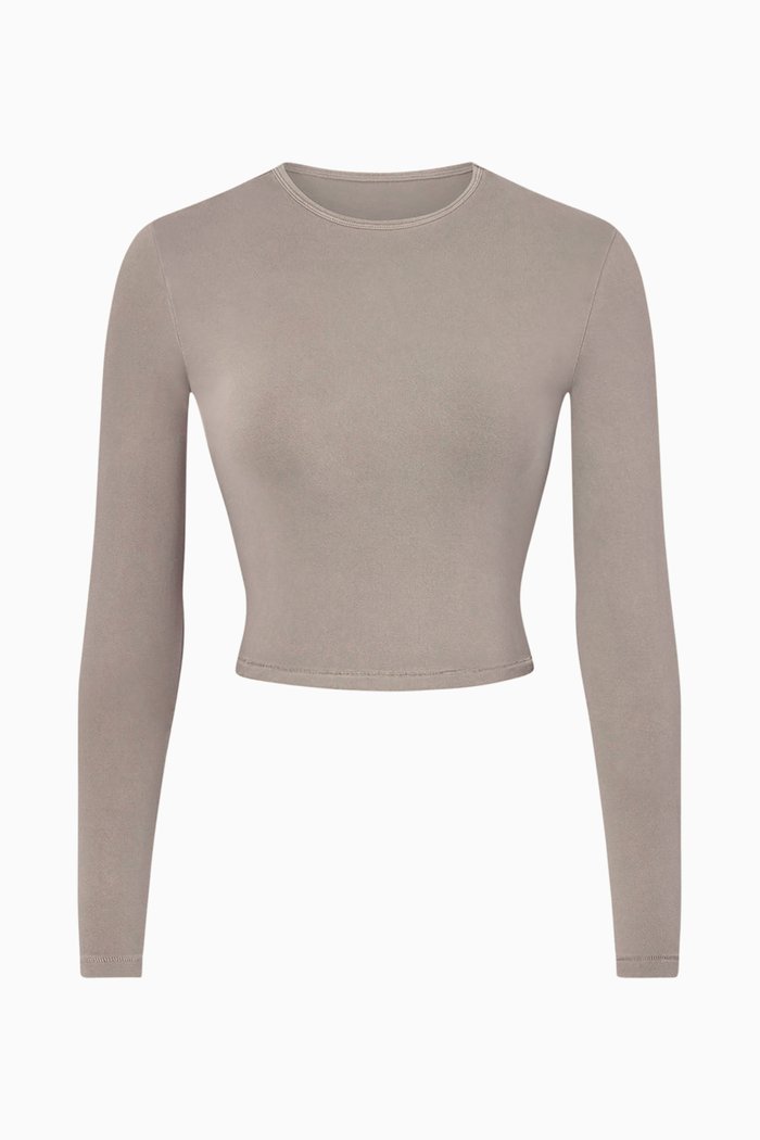 

New Vintage Long Sleeve T-shirt, Silver